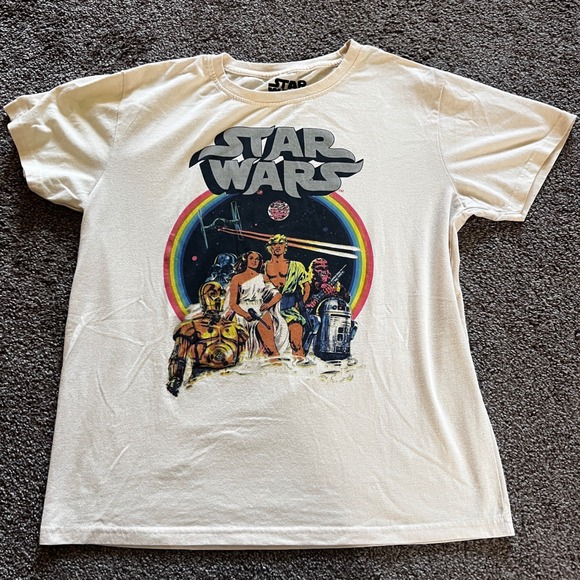 Star Wars Graphic T-Shirt Vintage Style‎ Movie Tee C-Life Group L - Picture 1 of 6